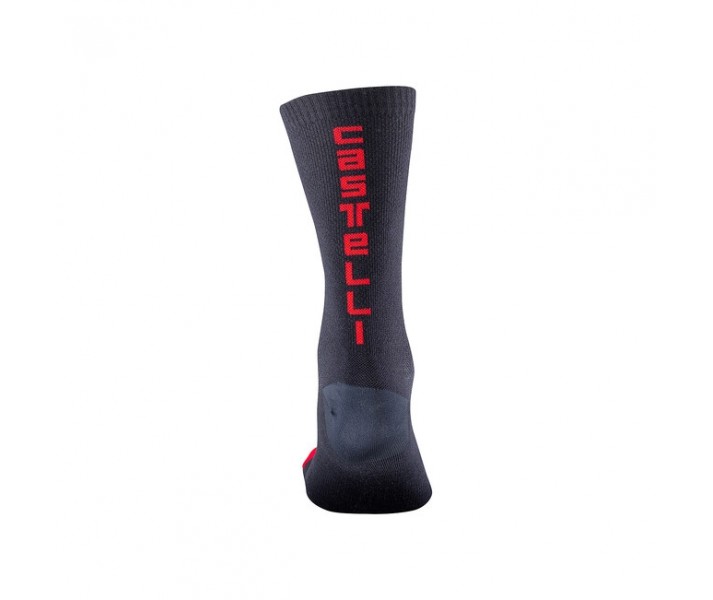 Calcetines Castelli Bandito 18 Azul Savile/Rojo