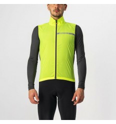 Chaleco Castelli Squadra Stretch Amarillo Fluor/Gris Oscuro