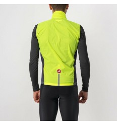 Chaleco Castelli Squadra Stretch Amarillo Fluor/Gris Oscuro