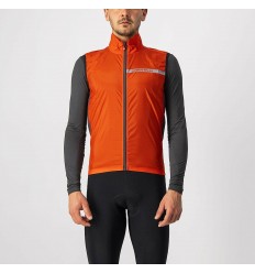 Chaleco Castelli Squadra Stretch Rojo Fiery/Gris Oscuro