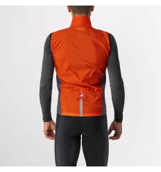 Chaleco Castelli Squadra Stretch Rojo Fiery/Gris Oscuro