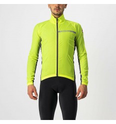 Chaqueta Castelli Squadra Stretch Amarillo Fluor/Gris Oscuro