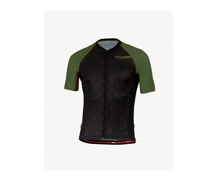 Maillot Eltin Resistance Negro/Verde Oliva