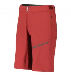 Culotte Corto Scott Ms Endurance Ls/Fit W/Pad Rojo