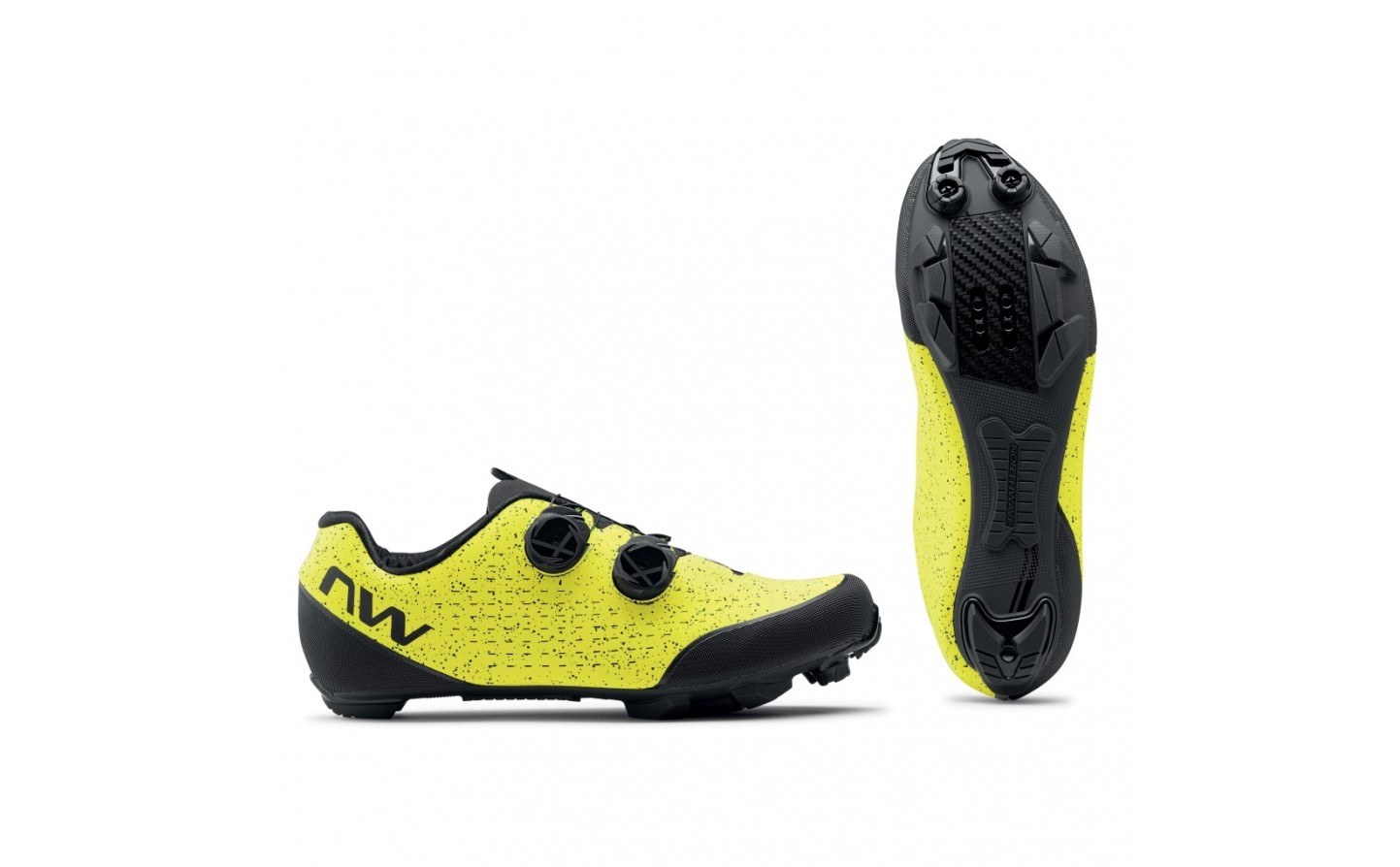 Zapatillas Northwave Spider 3 negro-amarillo fluo Mtb hombre