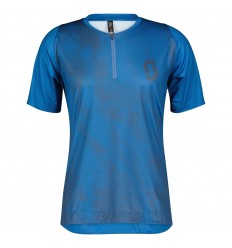 Maillot Scott MS Trail Vertic Zip Azul