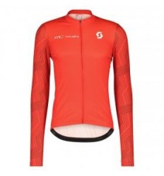 Maillot Scott Ms Rc Team 10 Ls Fiery Red/Blanco