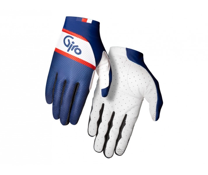 Guantes Largos Giro Trixter Azul Marino/Blanco