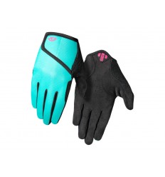 Guantes Largos Infantiles Giro DND JR II Turquesa/Rosa Neón