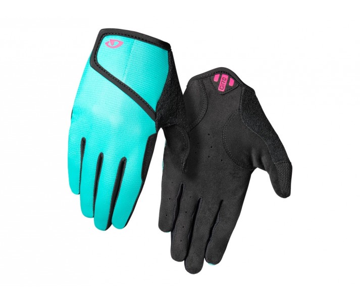 Guantes Largos Infantiles Giro DND JR II Turquesa/Rosa Neón