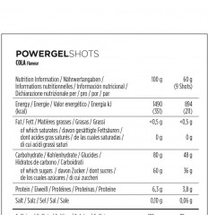 Caja  24 unidades Gominolas Powerbar PowerGel Shots Sabor Cola Cafeina