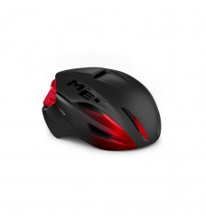 Casco Met Manta Mips Negro/Rojo.
