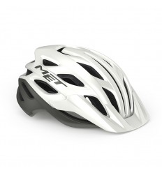 Casco Met Veleno Blanco/Gris Mate