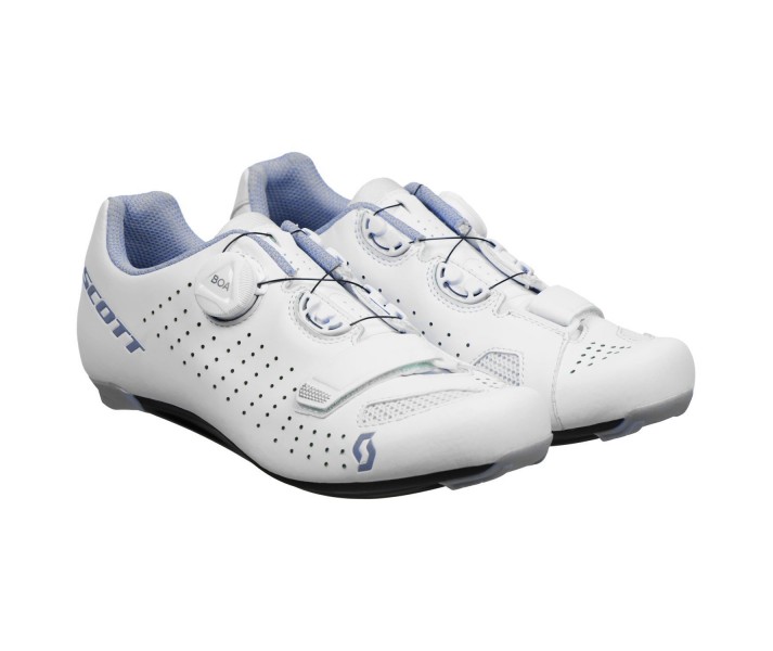 Zapatillas Mujer Scott Road Comp Boa Lady Blanco Mate Azul