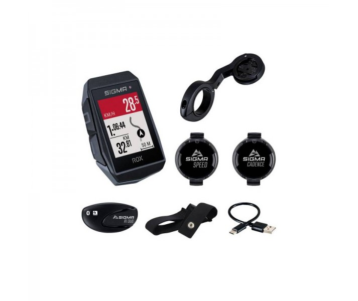 Kit Cuentakilómetros Gps Sigma Rox 11.1 Evo Sensor 150+ Funciones Negro