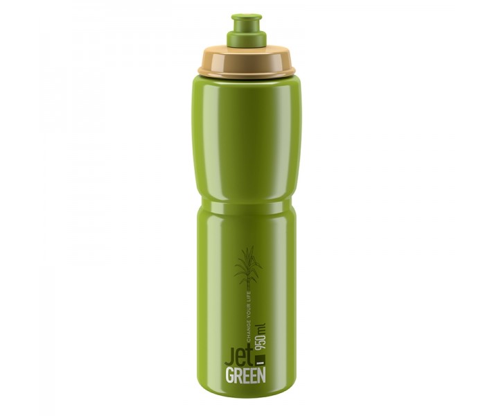 Bidón Elite Jet Green Olive 950Ml Verde Oliva Logo Blanco