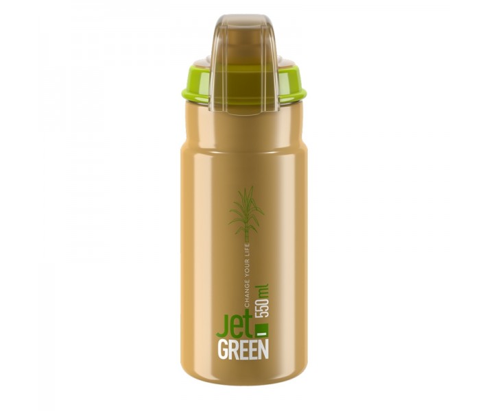 Bidón Elite Jet Green Plus Brown 550Ml Verde/Marrón/Blanco