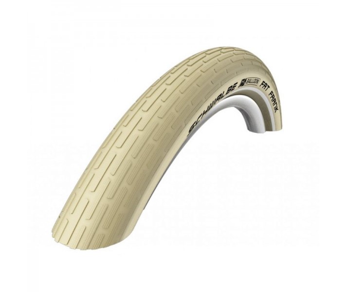 Cubierta Schwalbe Fat Frank 26X2.35 K-Guard Activeline Hs375 Twinskin Rigida Crema Reflect. 60-559