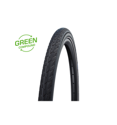 Cubierta Schwalbe Road Cruiser 20X1.75 K-Guard Green Compound Hs484 Twinskin Rigida Negro 47-406