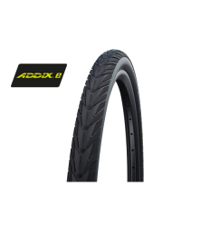 Cubierta Schwalbe Energizer Plus 28X1.75 Hs492 Addix E Green-Guard Twinskin Rigida Negro Ref 47-622