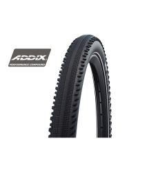 Cubierta Schwalbe Hurricane 27.5X2.40 Hs499 Performance Snakeskin Raceguard Addix Rigida Negr 62-584