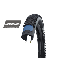 Cubierta Schwalbe Smart Sam 27.5X2.80 Hs476 Performance Line Addix Plegable Negro 70-584