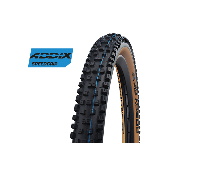 Cubierta Schwalbe Nobby Nic 26X2.40 Hs602 Evo Supertrail Addix Speedg. Tubeless Pleg.Neg/Marr 62-559