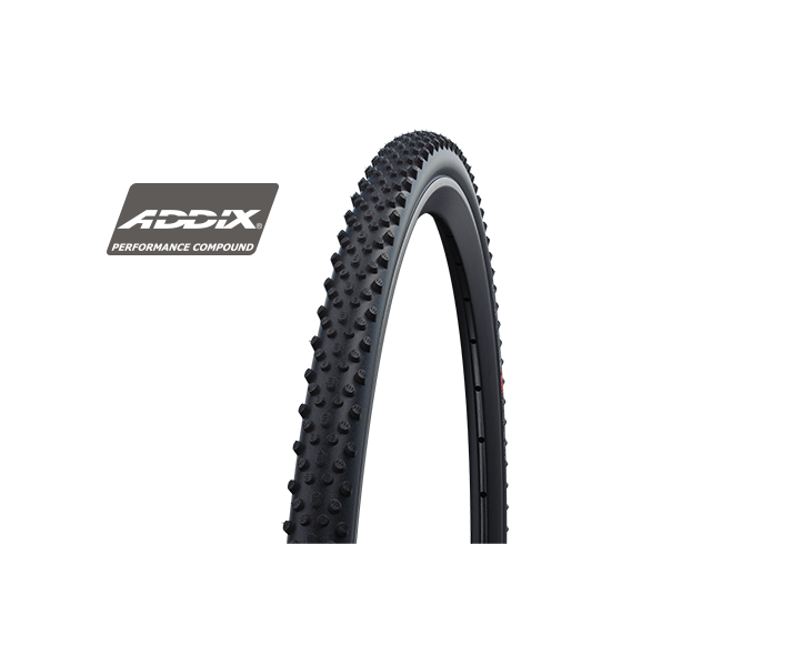 Cubierta Schwalbe X-One Bite 28X1.30/700X33C Hs481 Evo Super Ground Addix Tubeless Pleg. Negr 33-622