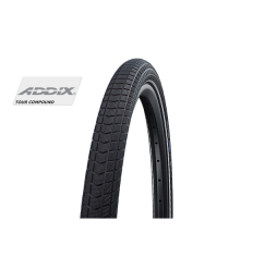 Cubierta Schwalbe Big Ben Plus 27.5X2.15 Hs439 Perf Greenguard Snakeskin Addix Negro Reflec. 55-584