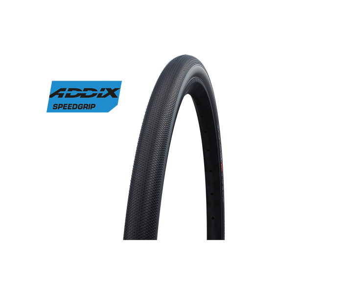 Cubierta Schwalbe G-One Speed 27.5X2.00 Hs472 Perf Raceguard Addix Tubeless Plegable Neg/Marr.50-584