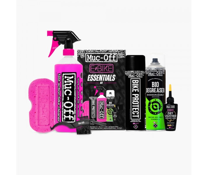 Kit Muc-Off Essentials Limpieza/Proteccion/Lubricante Para E-Bike