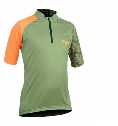 Maillot Northwave Origin Junior Verde Forest-Naranja