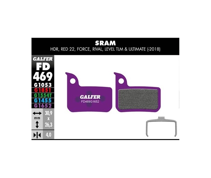 Pastilla de Freno Galfer Bike Sram Red 22 - LEVEL