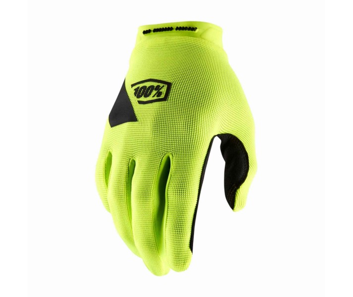 Guantes 100% Ridecamp Amarillo Fluor