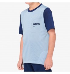 Camiseta Infantil 100% Ridecamp Azul Claro/Azul Marino
