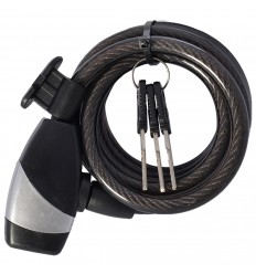 Cable Antirrobo OXC KeyCoil10 Negro 10x1800mm