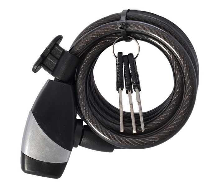 Cable Antirrobo OXC KeyCoil12 Negro 12x1500mm
