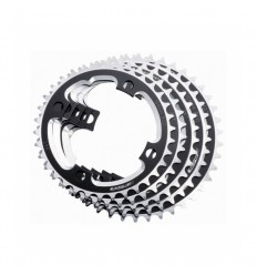 Plato Fsa Dh Pro 38 Dientes 104 Bcd 4 Agujeros 3 Mm Offset 9V Aluminio Negro/Plata