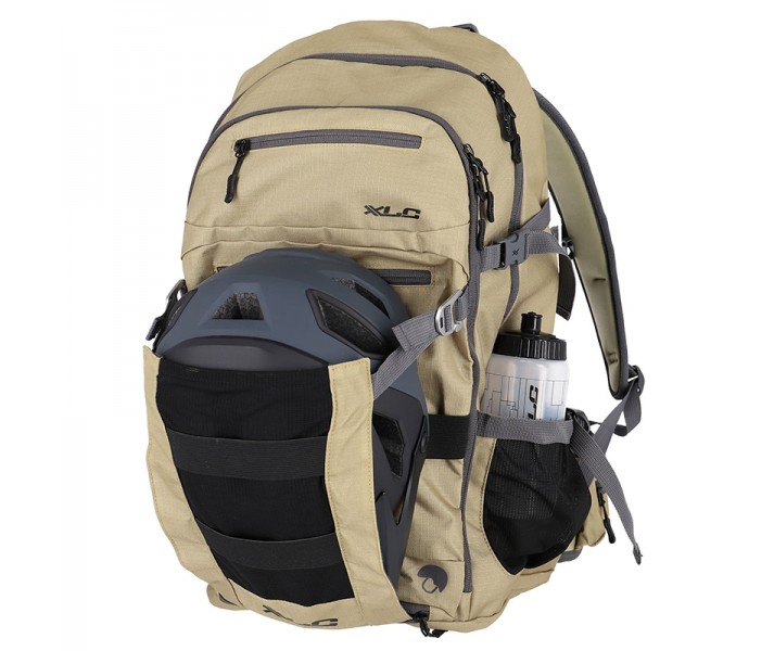 Mochila E-Bike XLC 28L Con Ranura Para Bateria Beige