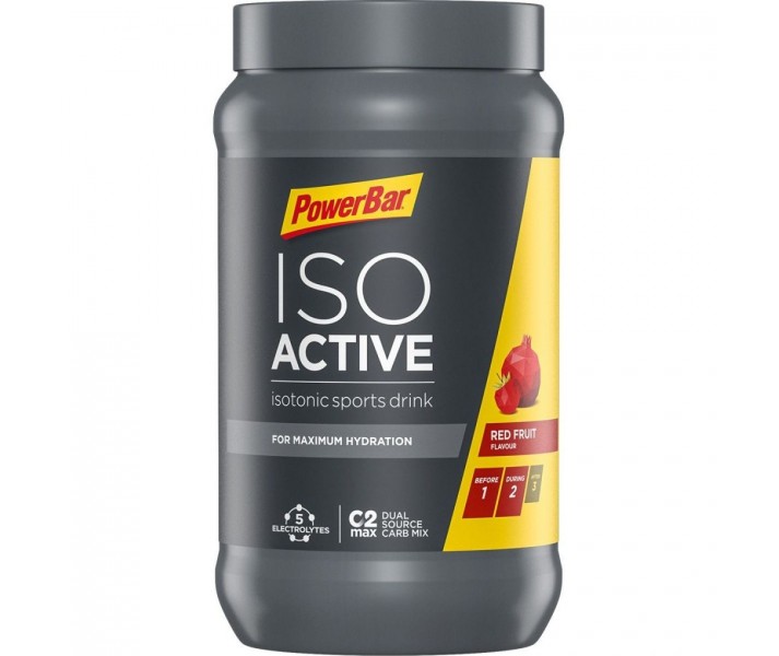 Caja Gel Energético Powerbar IsoActive Frutos Rojos 6x600gr