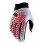 Guantes 100% Geomatic Gris/Rojo Racer