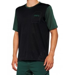 Camiseta 100% Ridecamp Negro/Verde