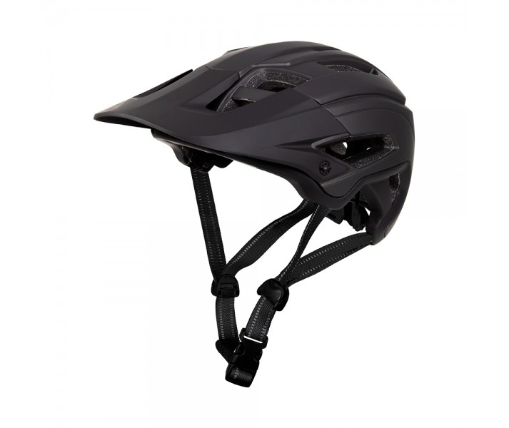 Casco Eltin Mtb Hey! Negro Mate Y Gris Antracita