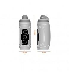 Bidón Fidlock TWIST 590 ml Transparente / Negro + Conector