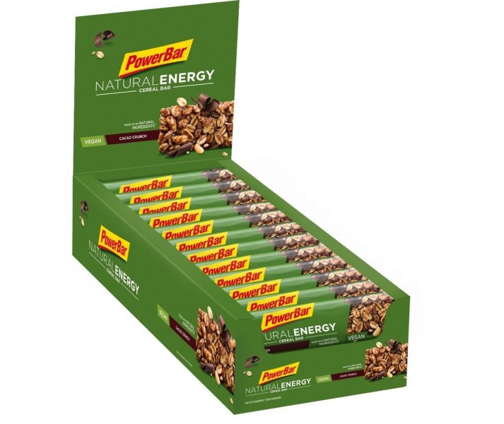 Caja Barritas de Cereales Energética Powerbar Natural Energy Cacao 24 ud.