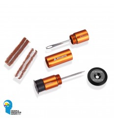 Reparador Antipinchazos Y Mechas Granite Tire Plug Oculto En Manillar Naranja