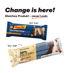 Caja Barritas PowerBar ProteinPlus 30% Vainilla Caramelo Crisp 15 ud * 55 gr