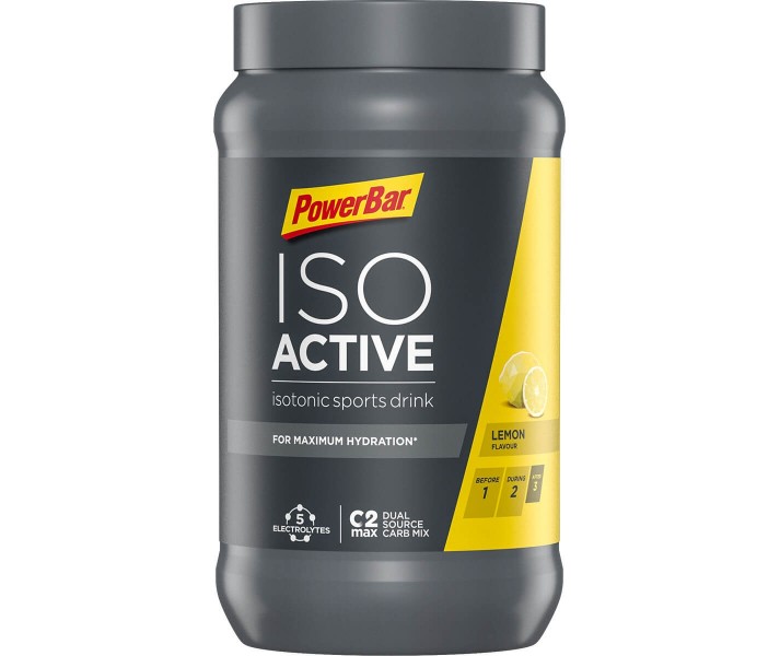 Caja Bebida Isotónica PowerBar IsoActive Limón 6x600 gr