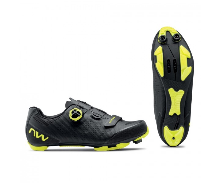 Zapatillas Northwave Razer 2 Negro Amarillo Fluor Fabregues