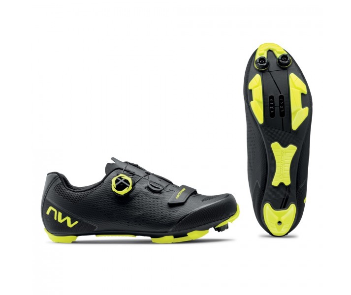 Zapatillas Northwave Razer 2 Negro / Amarillo Fluor